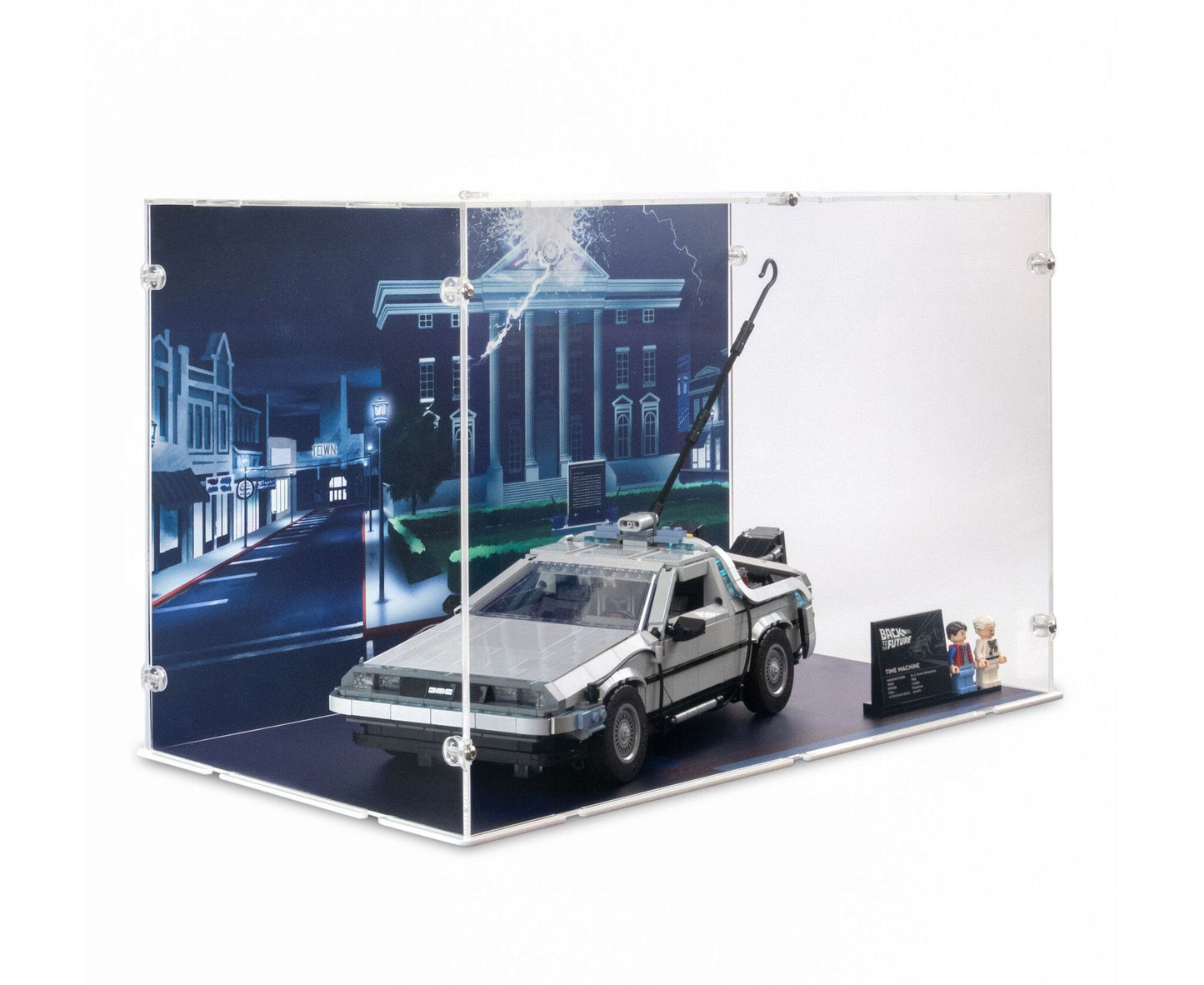 10300 DeLorean Time Machine from Back to the Future - Acrylic Display Case (Large)