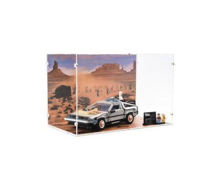 10300 DeLorean Time Machine from Back to the Future - Acrylic Display Case (Large)