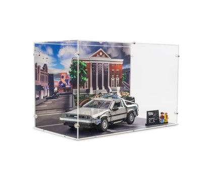 10300 DeLorean Time Machine from Back to the Future - Acrylic Display Case (Large)