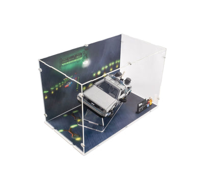 10300 DeLorean Time Machine from Back to the Future - Acrylic Display Case (Large)