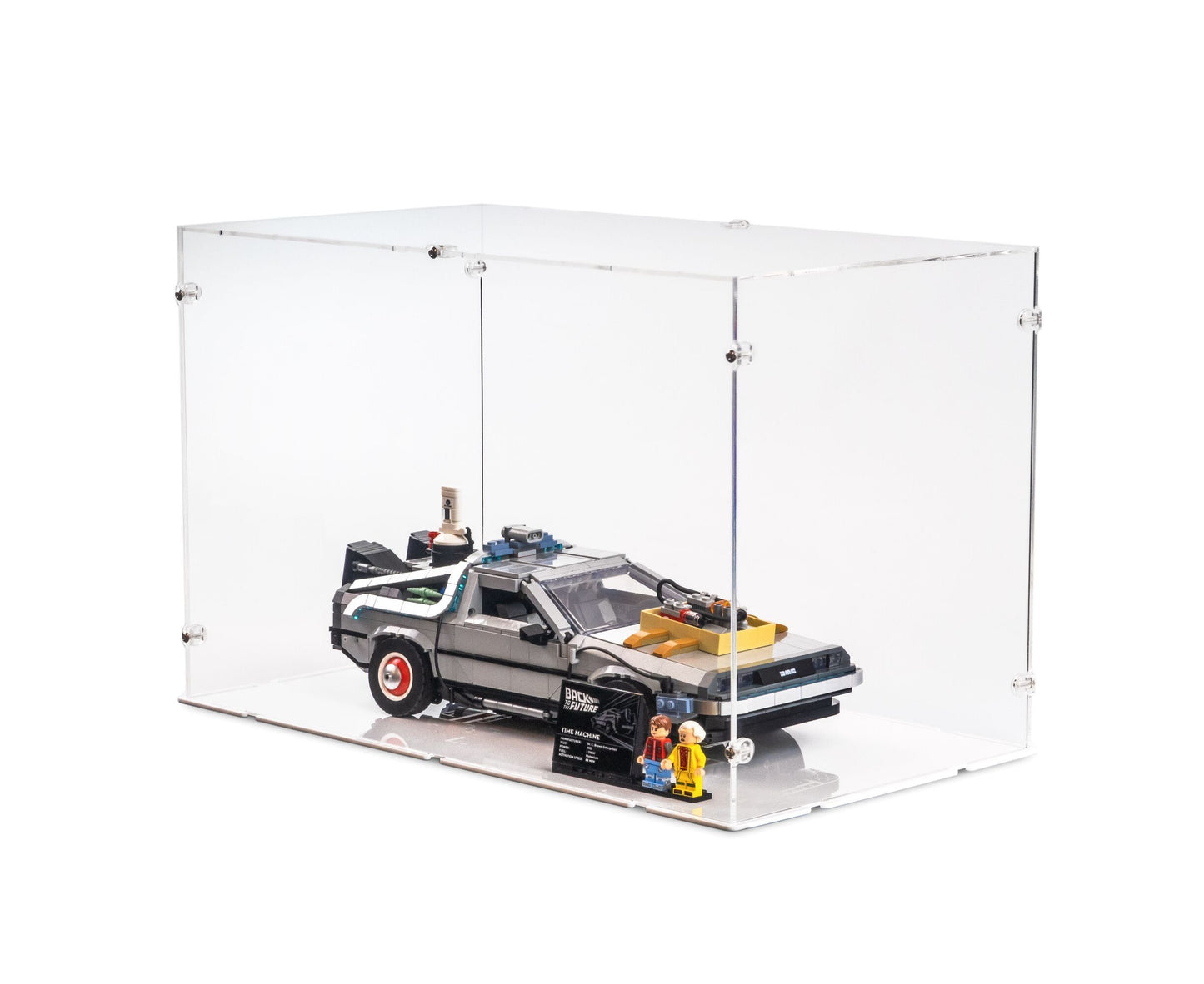 10300 DeLorean Time Machine from Back to the Future - Acrylic Display Case (Large)