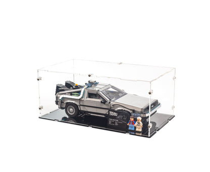 10300 DeLorean Time Machine from Back to the Future - Acrylic Display Case (Small)