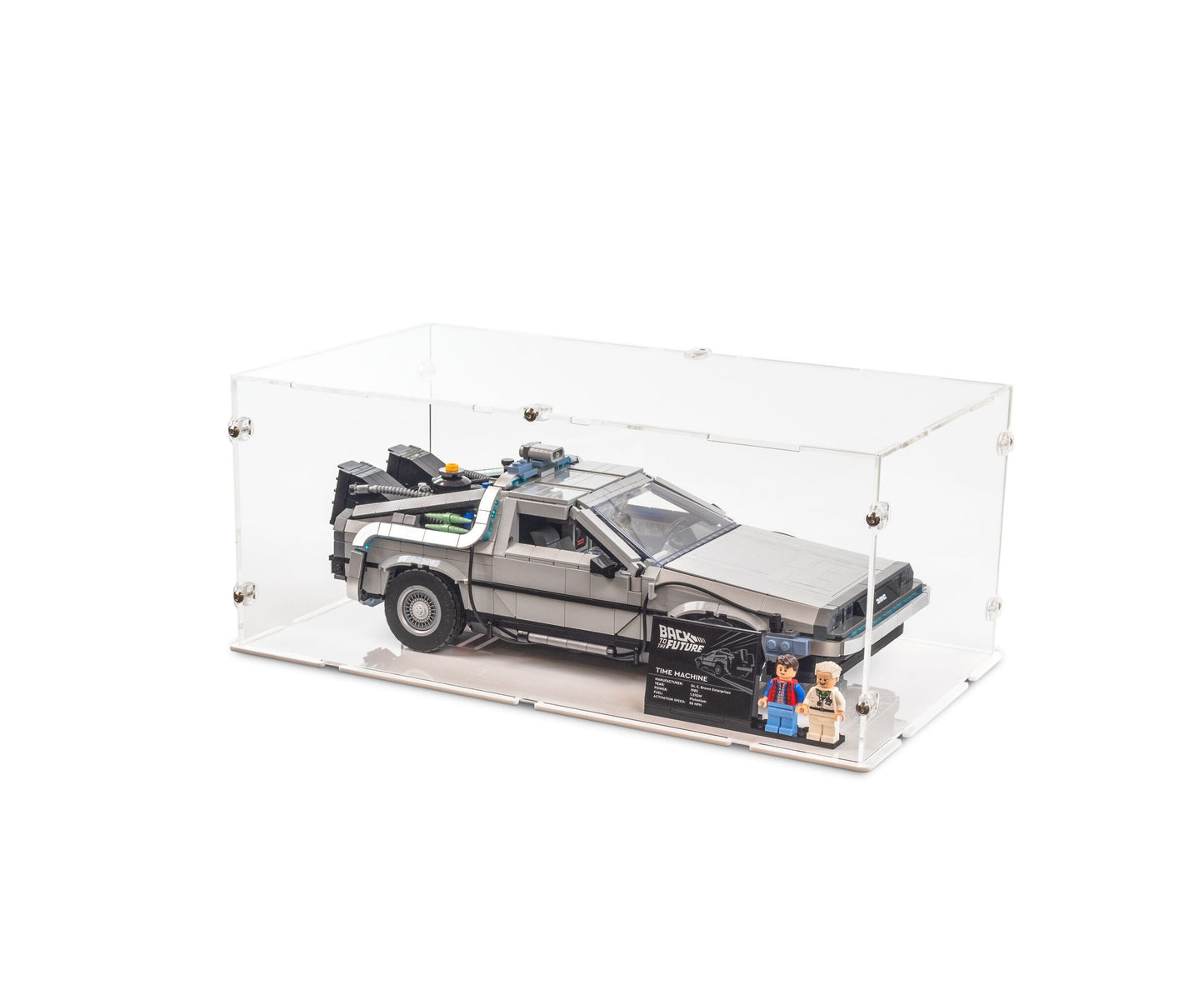 10300 DeLorean Time Machine from Back to the Future - Acrylic Display Case (Small)