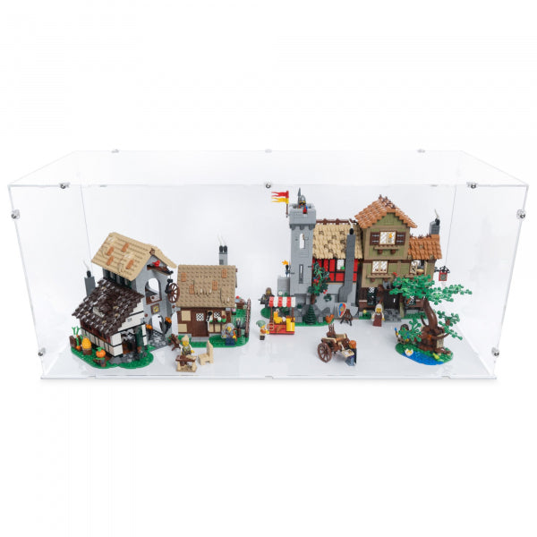 10332 Mittelalterlicher Stadtplatz - Acryl Vitrine