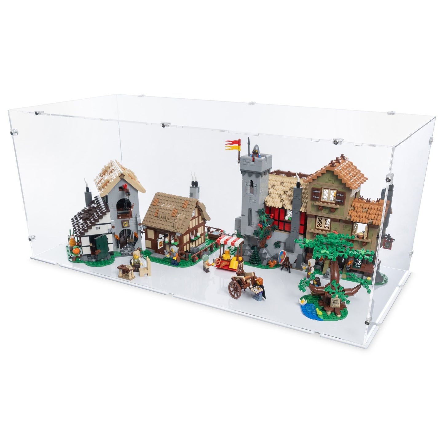 10332 Mittelalterlicher Stadtplatz - Acryl Vitrine