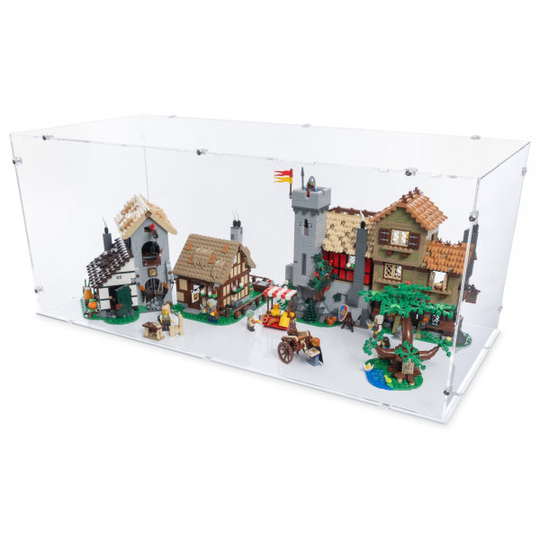 10332 Mittelalterlicher Stadtplatz - Acryl Vitrine