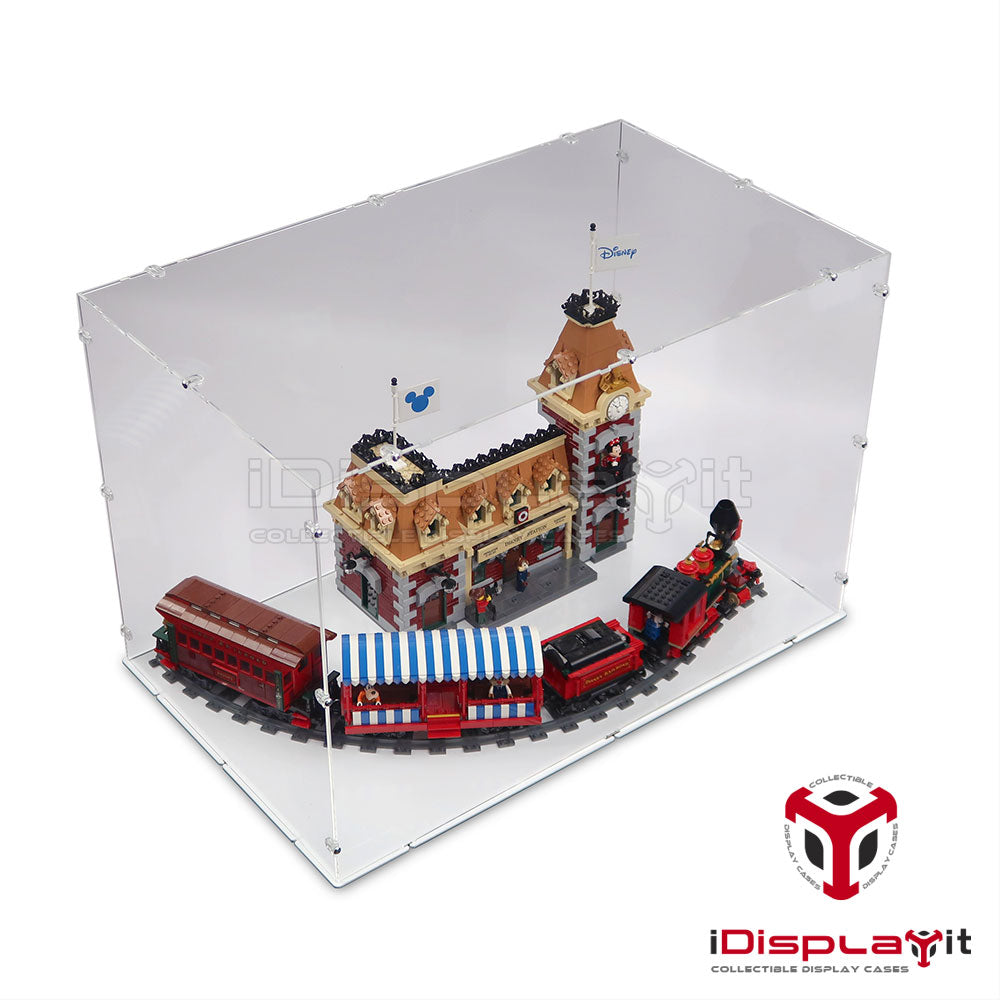 71044 Disney Zug mit Bahnhof - Acryl Vitrine Lego