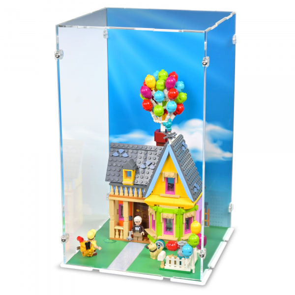 43217 Carls Haus aus "Oben" - XL  Acryl Vitrine & Ständer & Vinylhintergrund