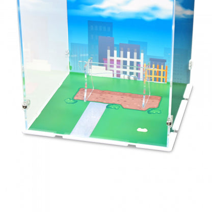 43217 Carls Haus aus "Oben" - XL  Acryl Vitrine & Ständer & Vinylhintergrund
