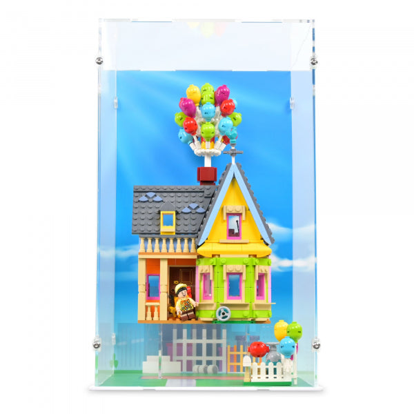 43217 Carls Haus aus "Oben" - XL  Acryl Vitrine & Ständer & Vinylhintergrund