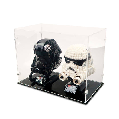 2x Star Wars Helmets - Acrylic Display Case Lego