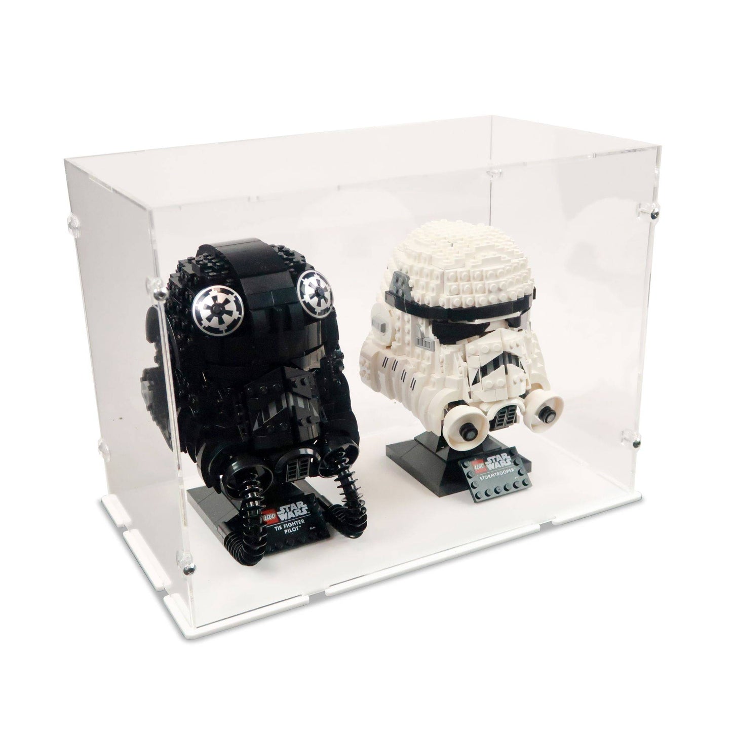 2x Star Wars Helmets - Acrylic Display Case Lego