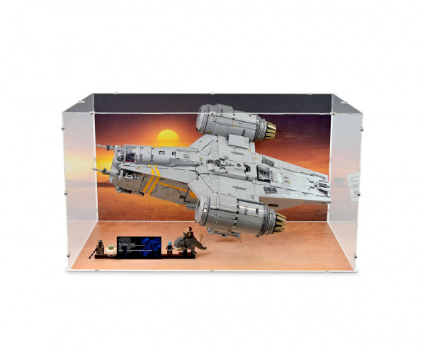 75331 The Razor Crest (on Stand) - Acryl Vitrine Lego