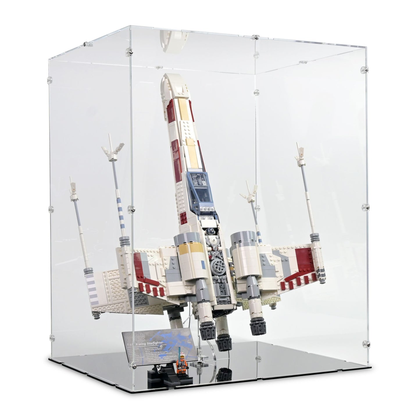 75355 X-Wing Starfighter Vertical & Stand - Acryl Vitrine Lego