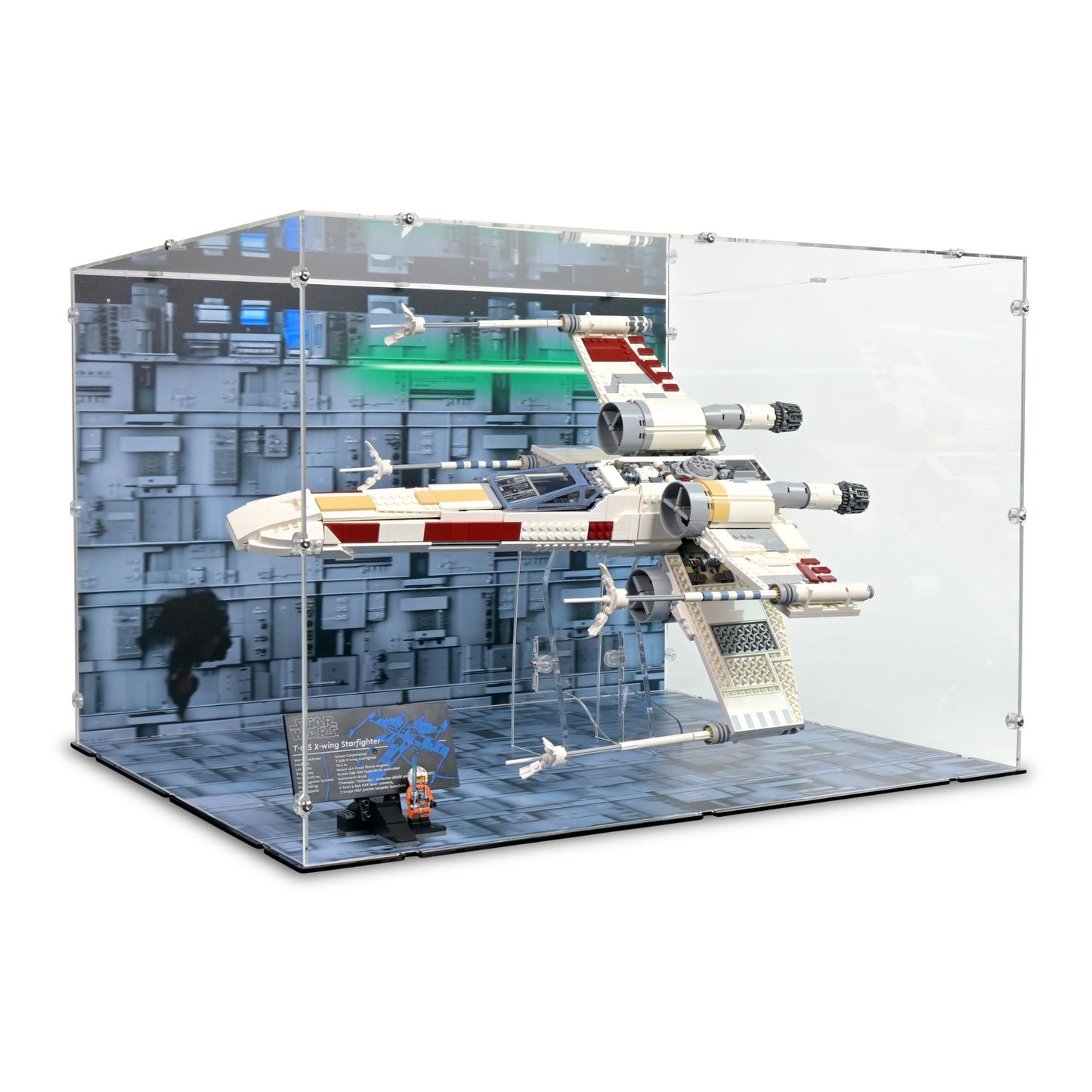 75355 X-Wing Starfighter Horizontal & Stand - Acrylic Display Case Lego