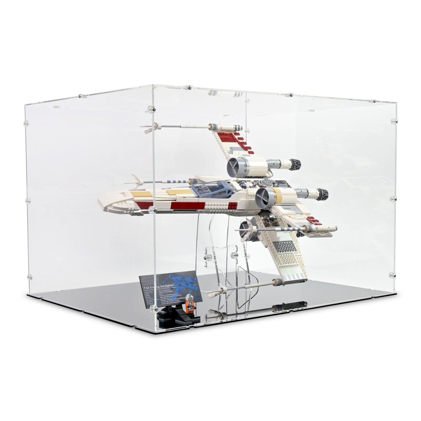 75355 X-Wing Starfighter Horizontal & Stand - Acrylic Display Case Lego