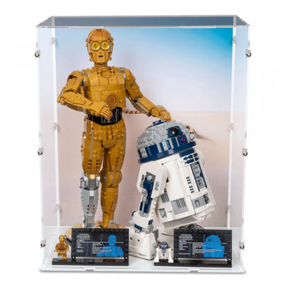 75398 / 75379 C-3PO & R2D2 - Lego Acryl Vitrine