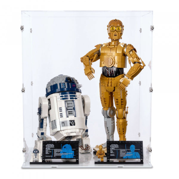 75398 / 75379 C-3PO & R2D2 - Lego Acryl Vitrine