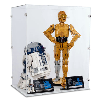 75398 / 75379 C-3PO & R2D2 - Lego Acryl Vitrine