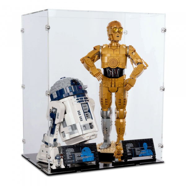 75398 / 75379 C-3PO & R2D2 - Lego Acryl Vitrine