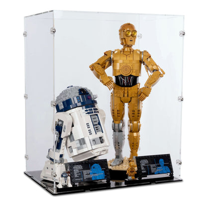 75398 / 75379 C-3PO & R2D2 - Lego Acryl Vitrine