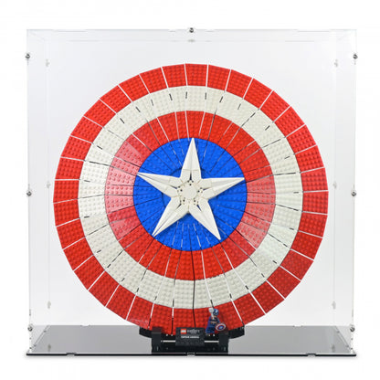 76262 Captain Americas Schild - Acryl Vitrine Lego