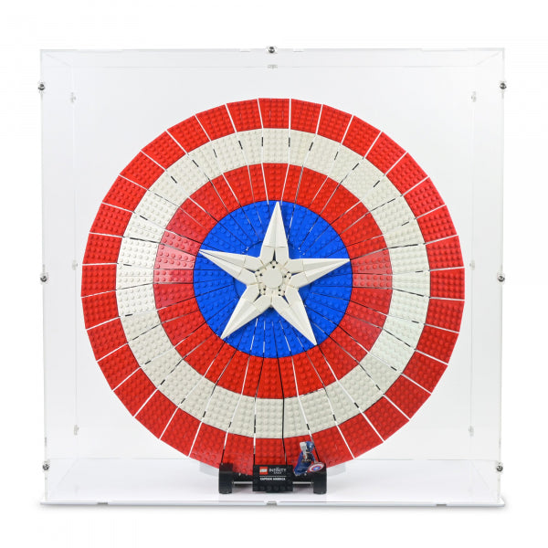76262 Captain Americas Schild - Acryl Vitrine Lego