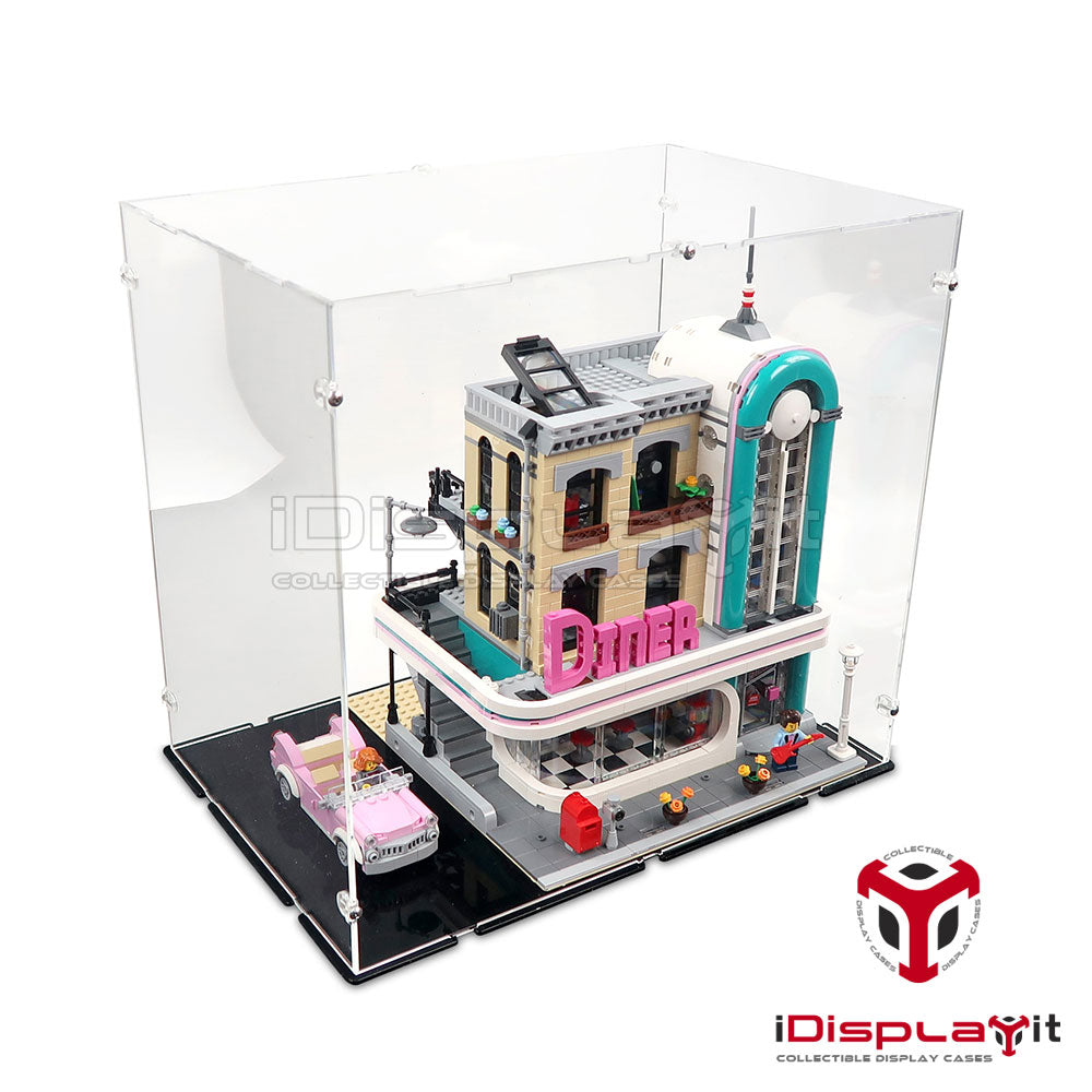 10260 American Diner (Extended) - Acrylic Display Case Lego