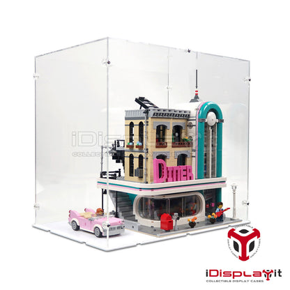 10260 American Diner (Extended) - Acrylic Display Case Lego