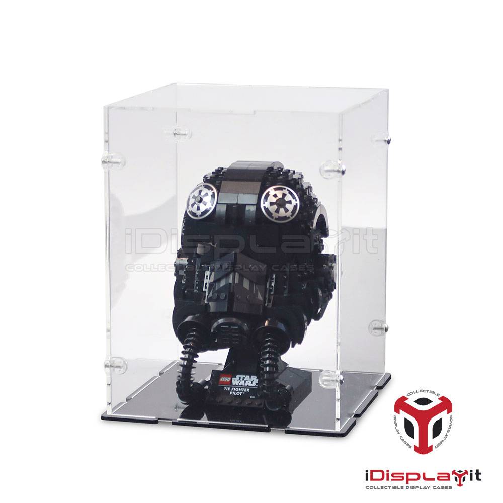 75274 + 75276 + 75277 + 75304 + 75305 + 75327 + 75328 + 75343 + 75429 + 75408 Star Wars Helme - Acryl Vitrine Lego