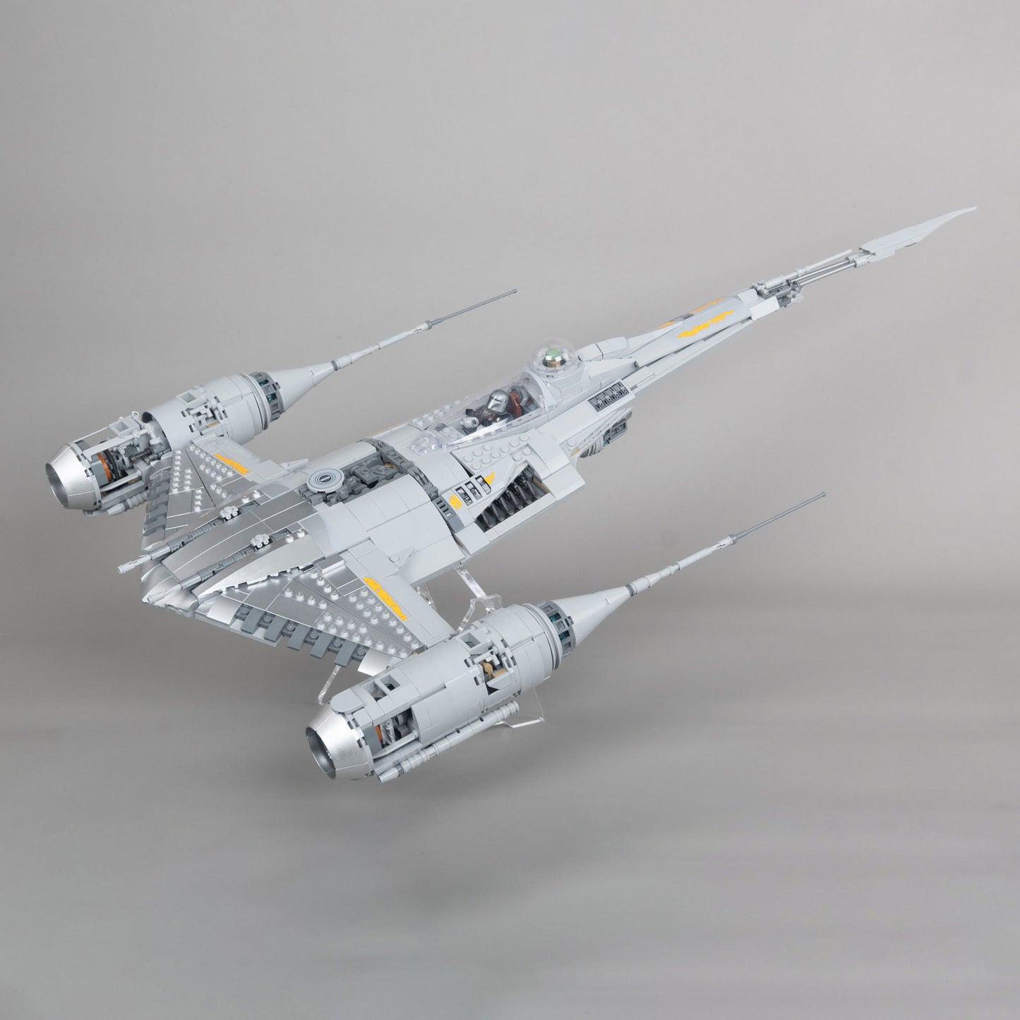 Acrylic stand for LEGO 75442 The Mandalorian's N-1 Starfighter™