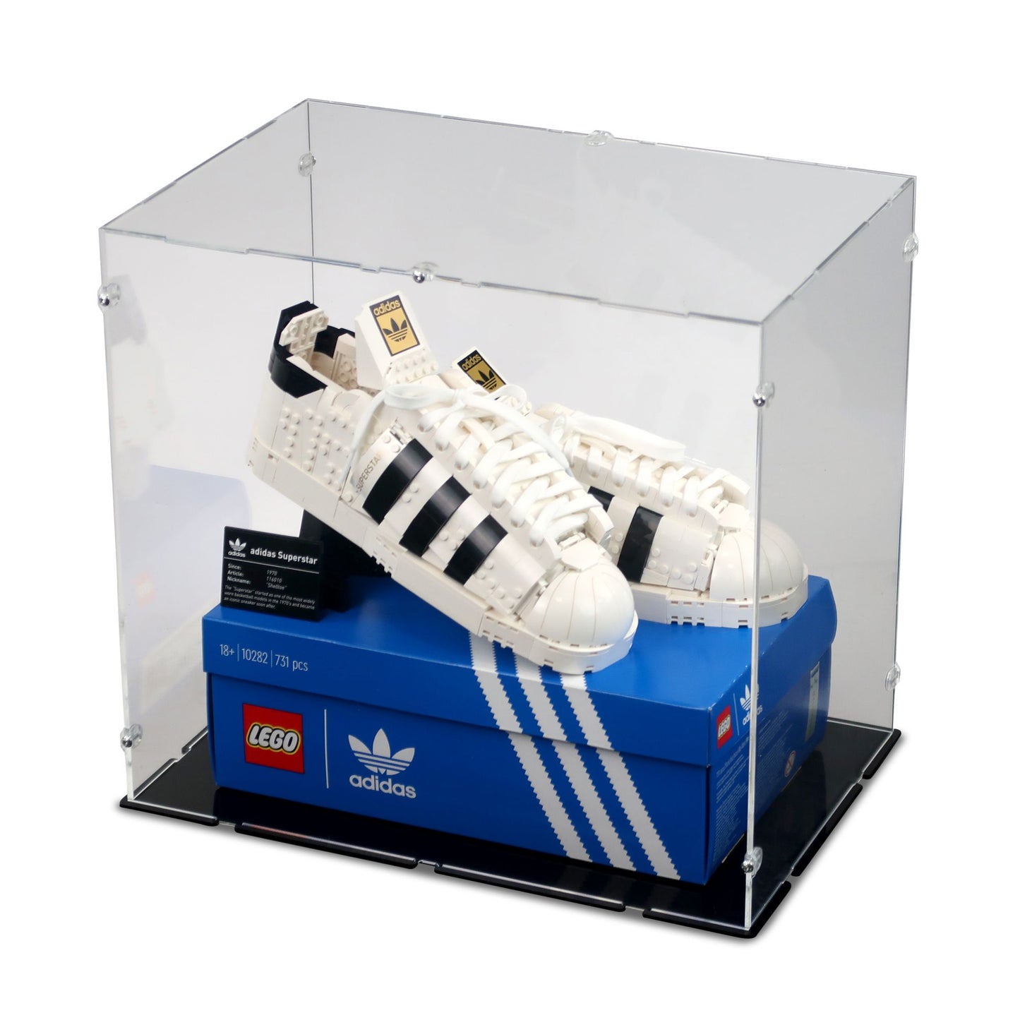 10282 adidas Originals Superstar + Karton - Acryl Vitrine Lego