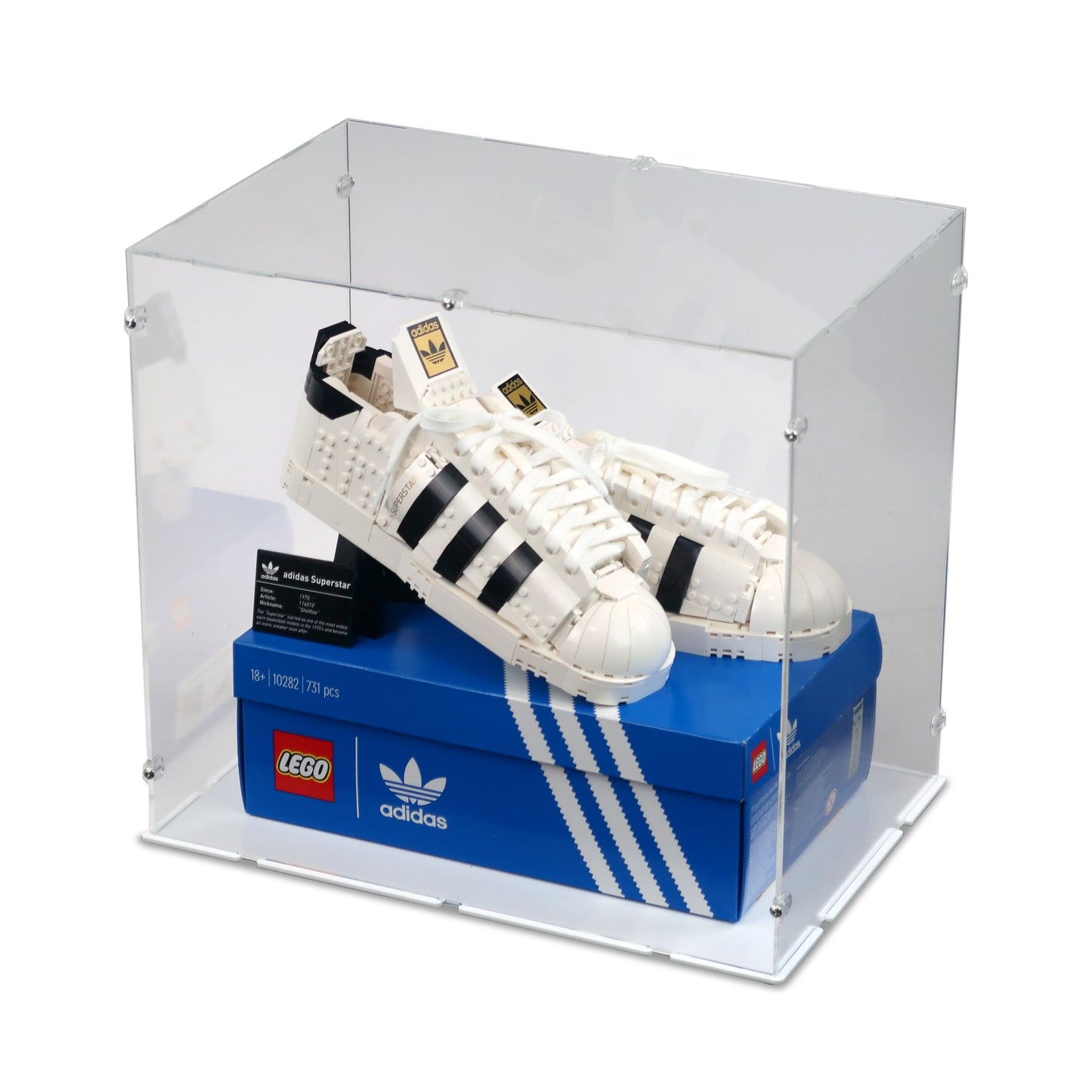 10282 adidas Originals Superstar + Karton - Acryl Vitrine Lego