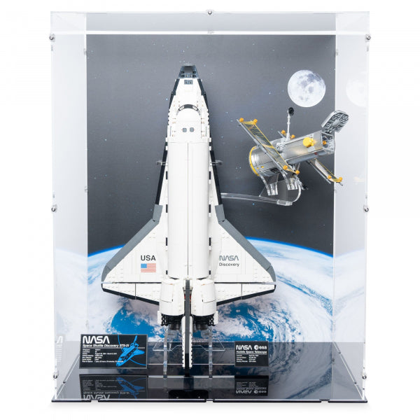 10283 NASA-Spaceshuttle „Discovery“ - Vertikal & Ständer - Acryl Vitrine Lego