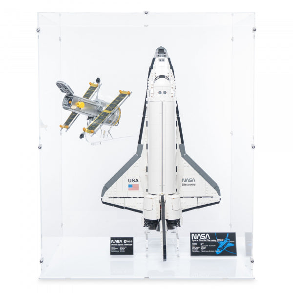 10283 NASA-Spaceshuttle „Discovery“ - Vertikal & Ständer - Acryl Vitrine Lego