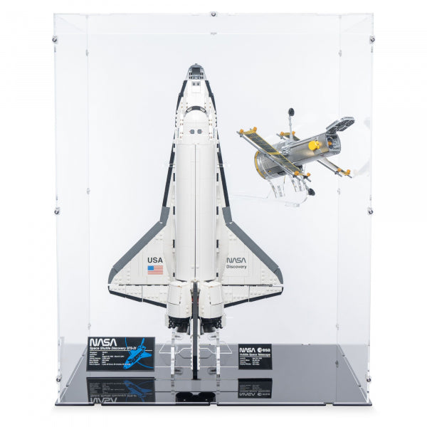 10283 NASA-Spaceshuttle „Discovery“ - Vertikal & Ständer - Acryl Vitrine Lego