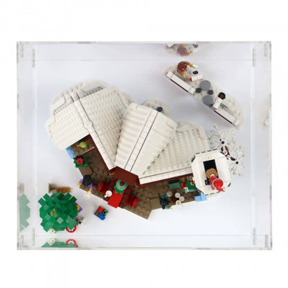 10293 Besuch des Weihnachtsmanns - Acryl Vitrine Lego