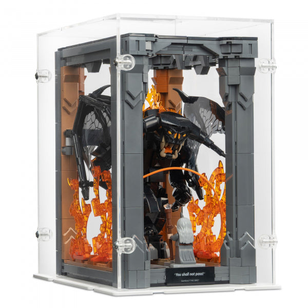 10367 Der Herr der Ringe: Balrog Bücherstütze (geschlossen) - Acryl Vitrine Lego