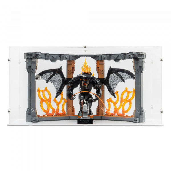 10367 Der Herr der Ringe: Balrog Bücherstütze (geöffnet) - Acryl Vitrine Lego
