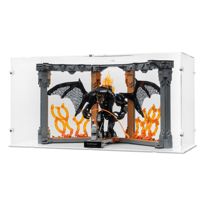 10367 The Lord of the Rings: Balrog Bookend (open) - Acrylic Display Case Lego