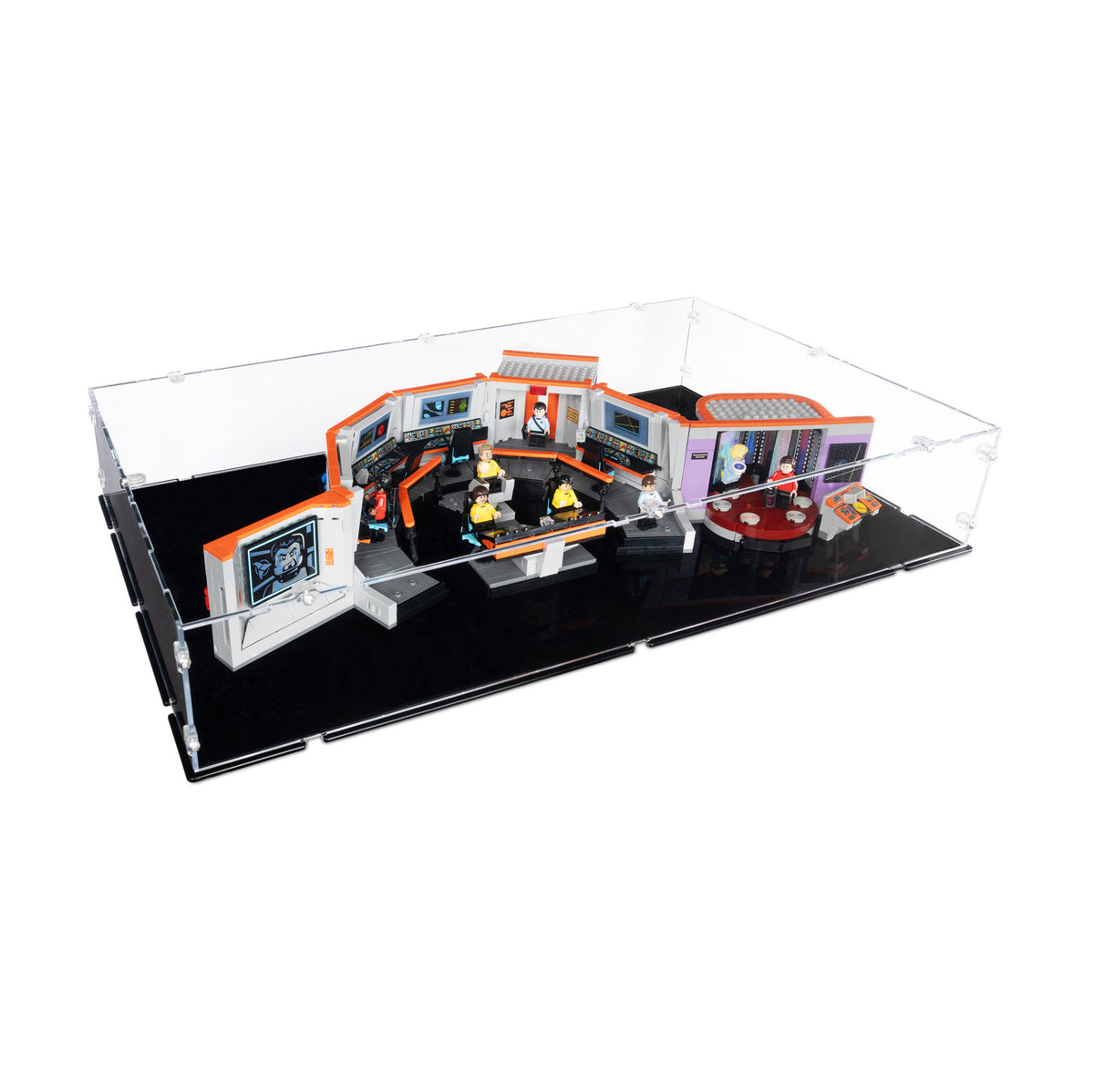 11385 Star Trek: U.S.S. Enterprise NCC-1701™ Brücke - Acryl Vitrine Lego