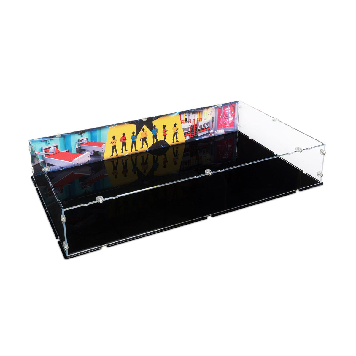 11385 Star Trek: U.S.S. Enterprise NCC-1701™ Brücke - Acryl Vitrine Lego