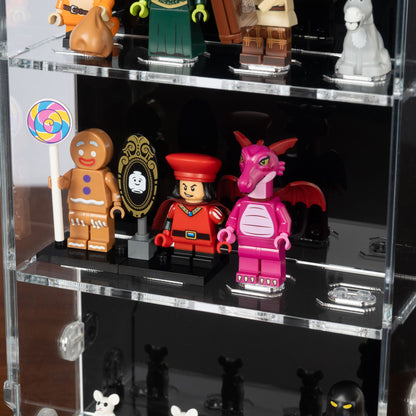 2-in-1 Acryl Vitrine für 16 LEGO® Minifiguren – Wand- & Tischdisplay 4×4