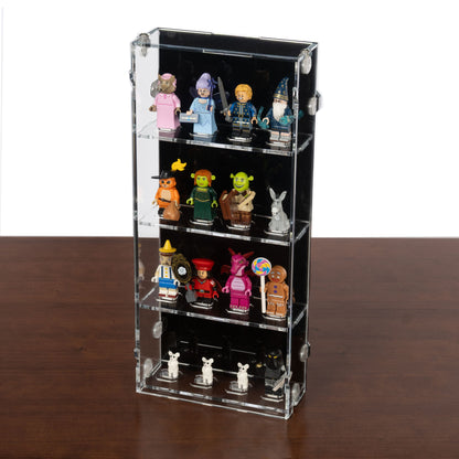2-in-1 Acryl Vitrine für 16 LEGO® Minifiguren – Wand- & Tischdisplay 4×4