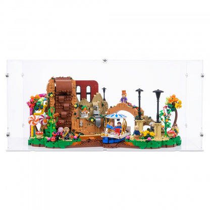 21360 Willy Wonka und die Schokoladenfabrik - Acryl Vitrine Lego