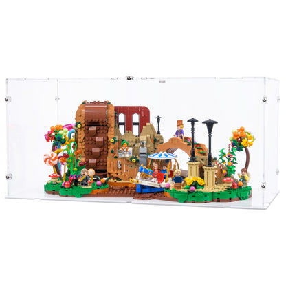 21360 Willy Wonka und die Schokoladenfabrik - Acryl Vitrine Lego
