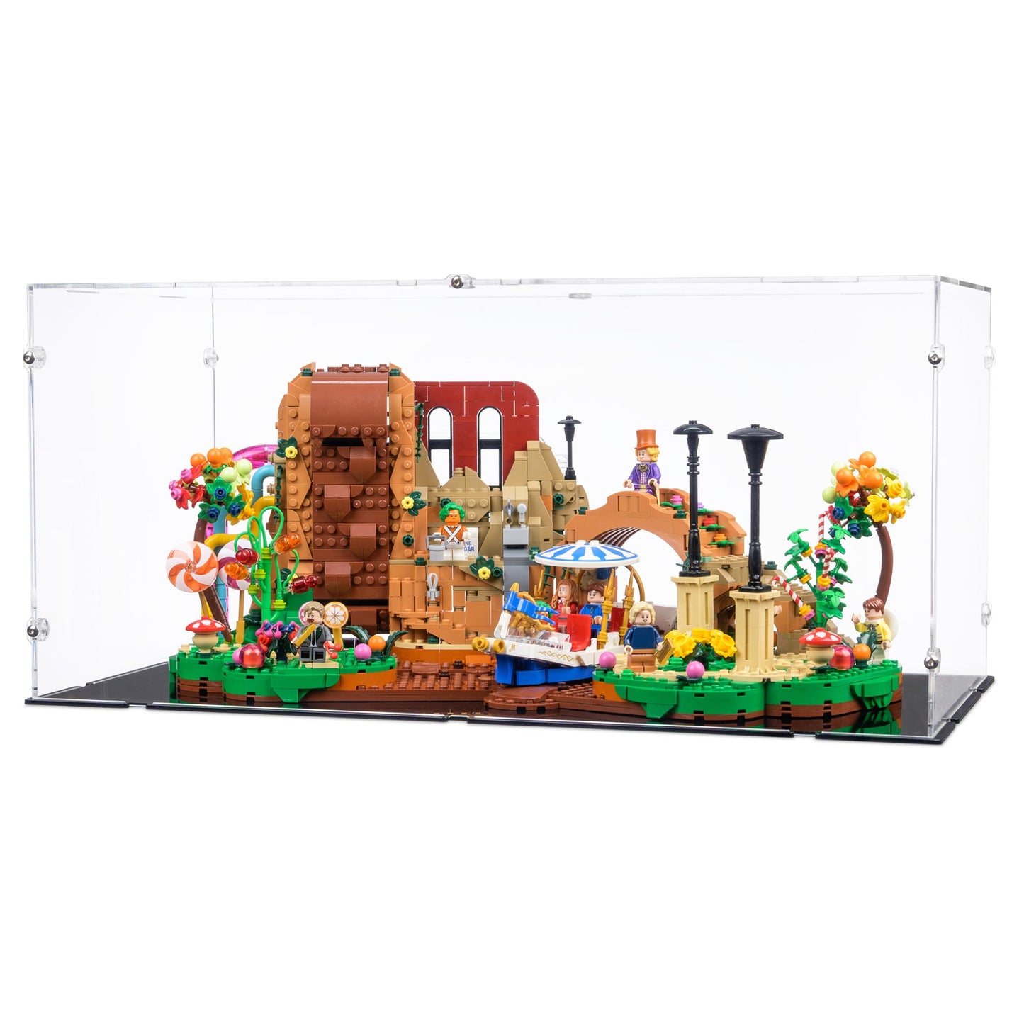 21360 Willy Wonka und die Schokoladenfabrik - Acryl Vitrine Lego