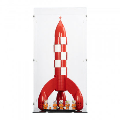 21367 Tintin Mondrakete - Die Mondrakete von Tim und Struppi - Acryl Vitrine Lego