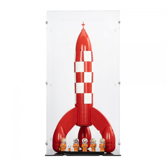 21367 Tintin Mondrakete - Die Mondrakete von Tim und Struppi - Acryl Vitrine Lego