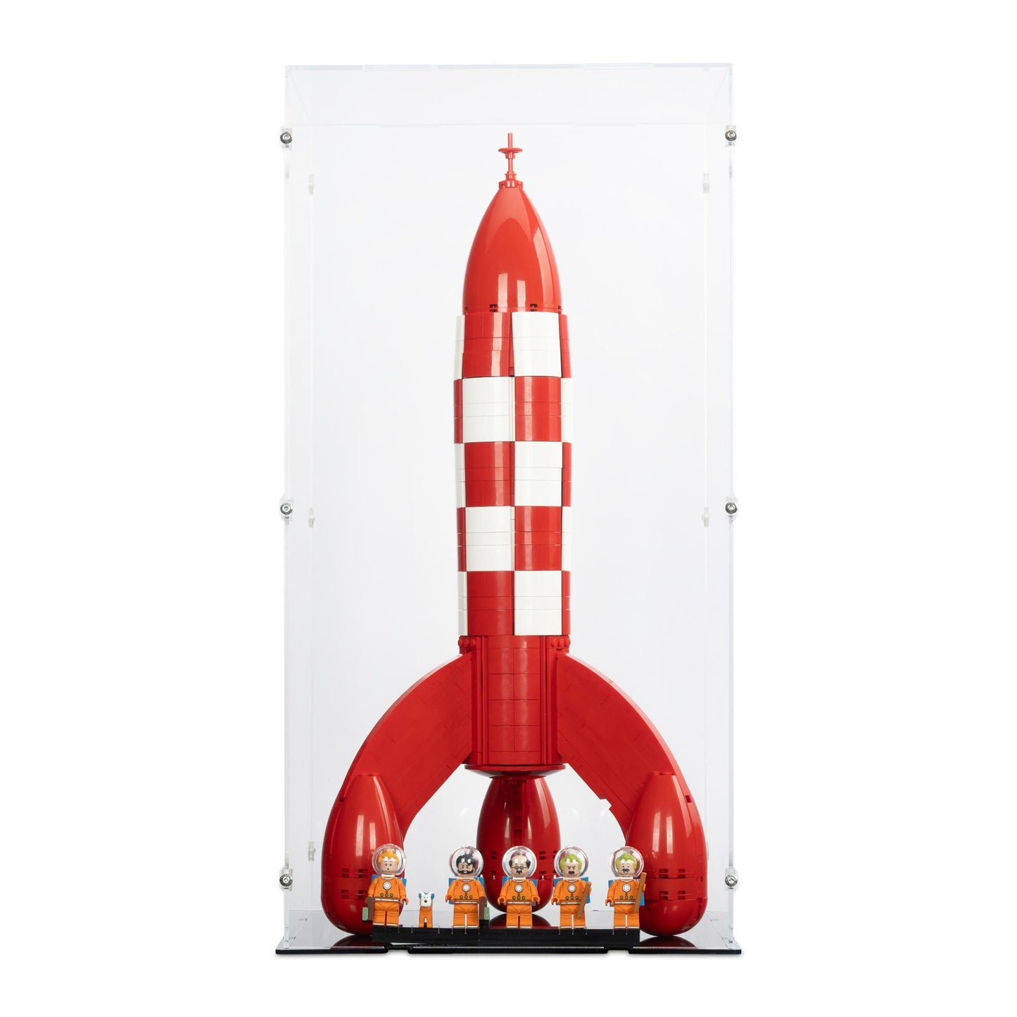 21367 Tintin Moon Rocket - The Tintin and Snowy Moon Rocket - Acrylic Display Case Lego